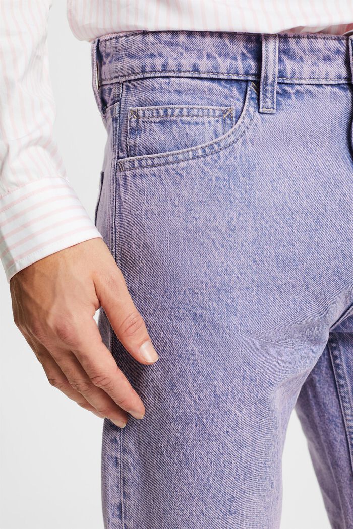 Locker geschnittene Jeansshorts, PINK FUCHSIA, detail image number 4