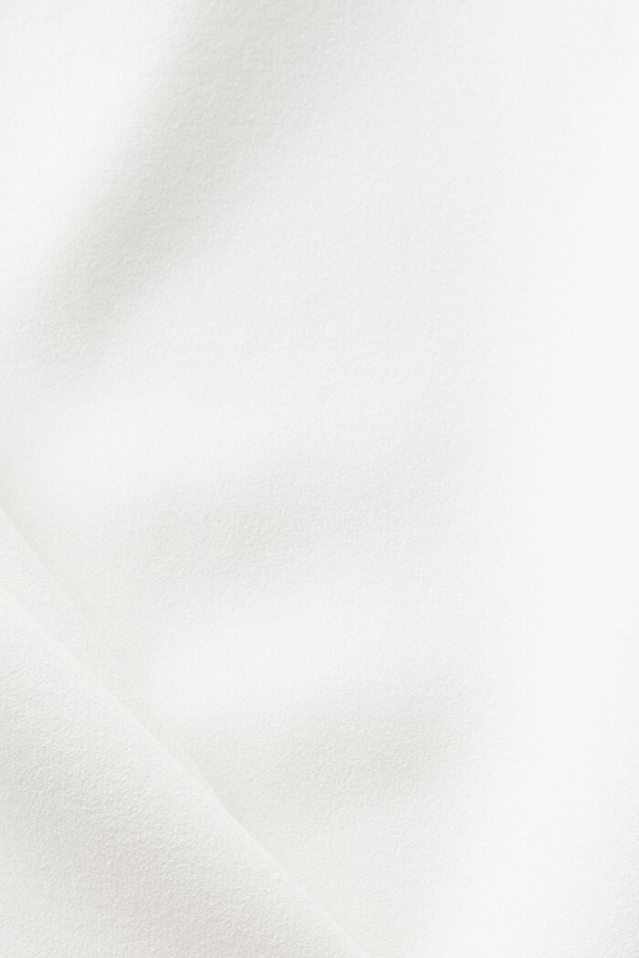 Crêpe-Bluse mit Bindeärmeln, OFF WHITE, detail image number 4