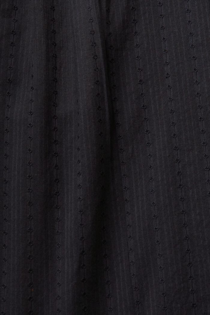 Pointelle-Minikleid in A-Linie, BLACK, detail image number 5